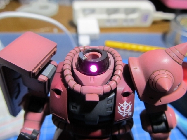 HG MS-06S シャア専用ザクII ORIGIN版 モノアイ電飾: ガンプラ