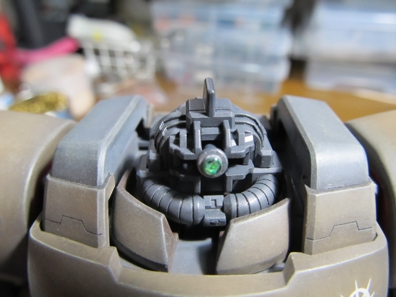 としゆき様専用 MG ドム 塗装済み完成品 モノアイ発光 - メルカリ